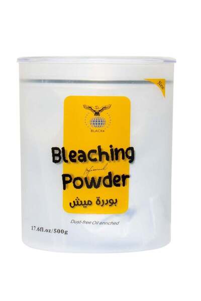 BLACK Black Powder Mesh for Hair Transparent Blue - 500g