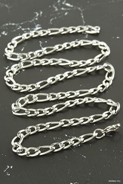 ZERO LAND Zngzrmll Flat Chain Steel Necklace 55 cm (04834) Silver Color