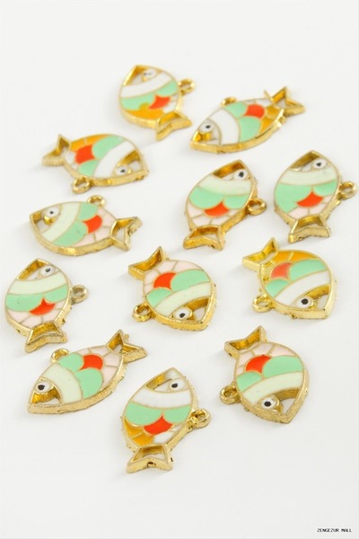 ZERO LAND Zngzrmll Fish Single Handle Enamel Bracelet and Pendant Horse 1 (14...