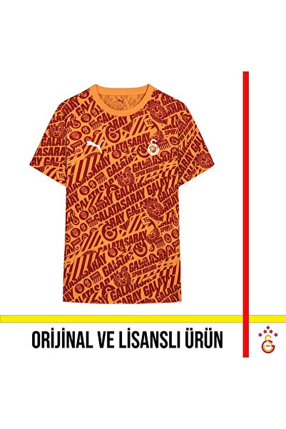 Galatasaray Licensed Puma Yellow - Red Culture T-Shirt 78291706