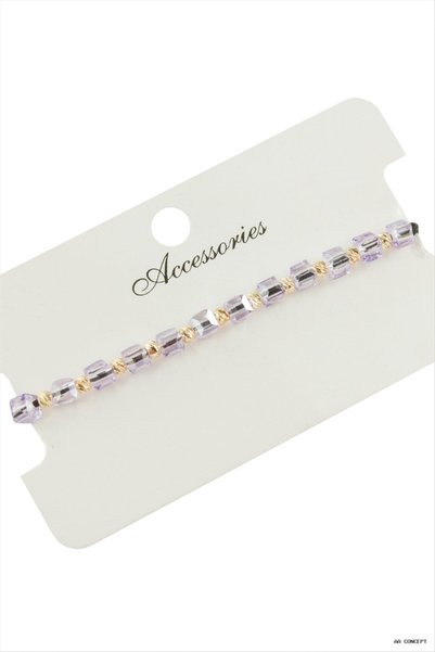 ZERO LAND CONCEPTA Cube Crystal (162557) Bracelet, Lilac