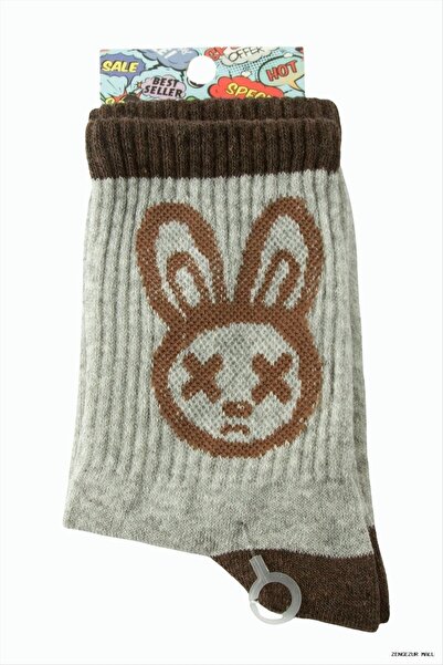 ZERO LAND Zngzrmll Tavşancık College Socks (23852) 8X28 Gray