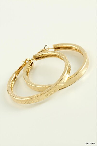 ZERO LAND Zngzrmll Square Dots Hoop Earrings 4.5 (15043) cm Yellow