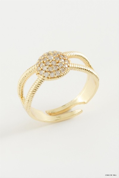 ZERO LAND Zngzrmll Round Stone (15316) Ring Yellow