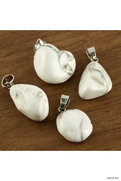 ZERO LAND Zngzrmll Howlite Natural Stone Necklace (21015) White Tip