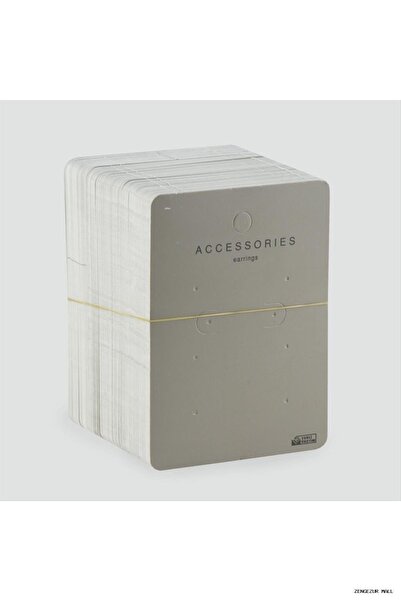 ZERO LAND Zngzrmll Earrings (21907) Card Gray