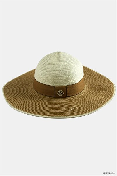 ZERO LAND Zngzrmll Striped Straw (15708) Hat Brown