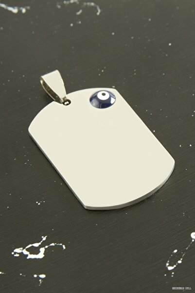 ZERO LAND Zngzrmll Imprintable Steel Pendant 2.5X3.5Cm (22930) Silver Color