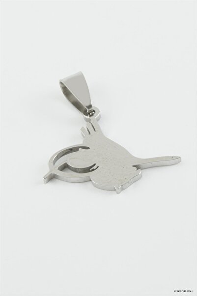 ZERO LAND Zngzrmll Tuğra Çelik Pendant 2.1 cm (20528) Silver Color