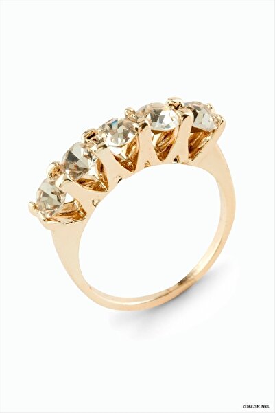 ZERO LAND Zngzrmll Zircon Five Stone (23239) Ring 9