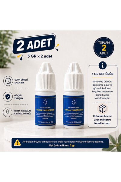 SYBELLE KOZMETİK Takma tırnak yapışkanı 3 gram / sıvı yapıştırıcı , güçlü yapışkan