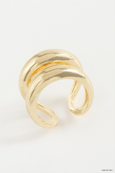 ZERO LAND Zngzrmll Double Ring Metal (15345) Ring Yellow