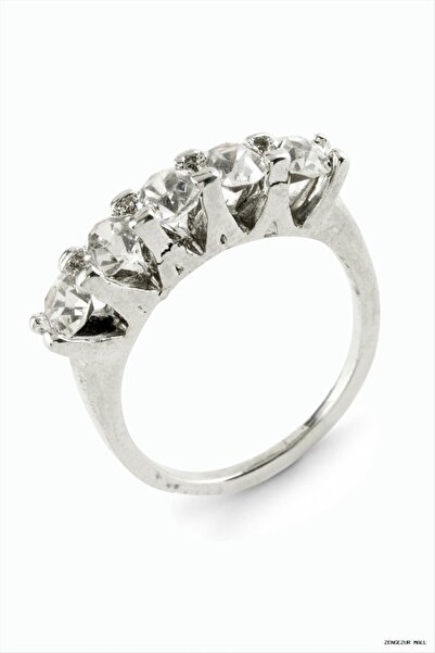 ZERO LAND Zngzrmll Zircon Five Stone (23232) Ring 7