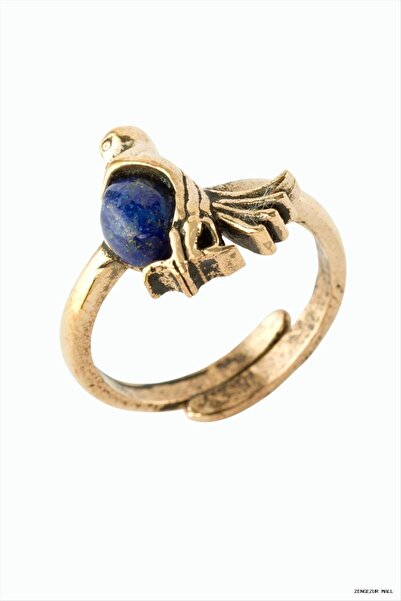 ZERO LAND Zngzrmll Bird Authentic with Natural Stone (24807) Ring Lapis
