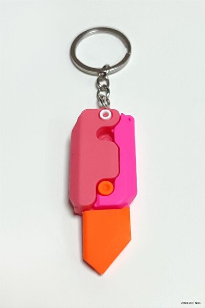ZERO LAND Zngzrmll Knife Silicone (30621) Keychain Pink