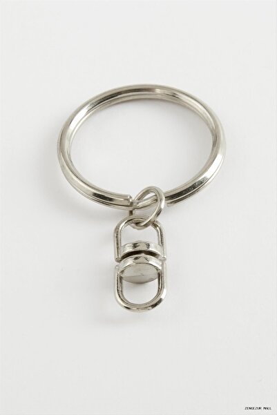 ZERO LAND Zngzrmll Furnace Turned Metal Keychain Horse (32315) Silver Color