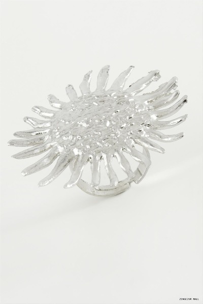 ZERO LAND Zngzrmll Sun Metal Ring (30454) Silver Color