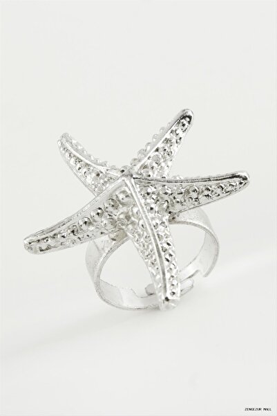 ZERO LAND Zngzrmll Sea Star Metal Ring (34435) Silver Color