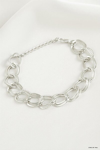 ZERO LAND Zngzrmll Double Chain Bracelet (32323) Silver Color