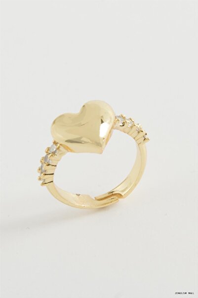 ZERO LAND Zngzrmll Heart Stone Metal (31658) Ring Yellow