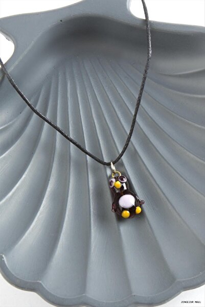 ZERO LAND Zngzrmll Penguin Glass (33138) Pendant Black