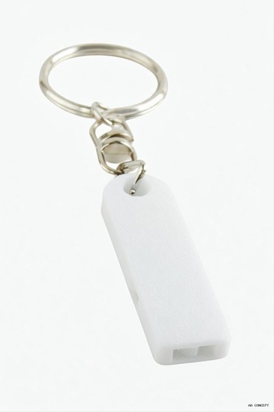 ZERO LAND Concepta Earthquake Whistle (01830) Keychain White
