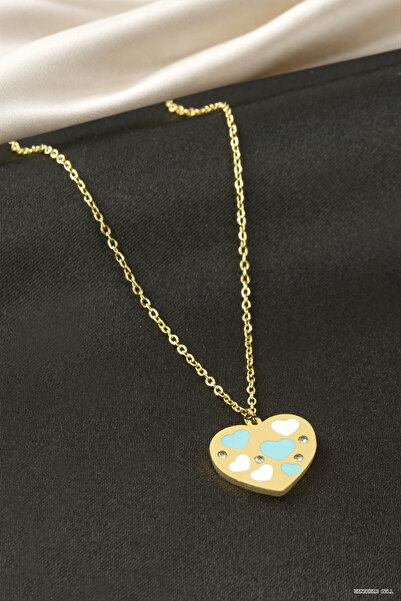 ZERO LAND Zngzrmll Heart Enamel Steel (53710) Necklace Yellow