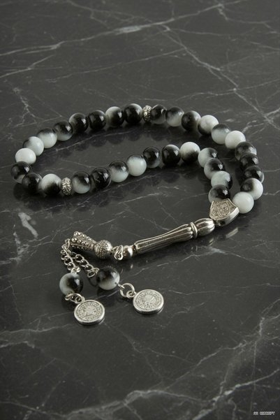ZERO LAND Concepta Glass Stone Prayer Beads 8 (01250) mm Black