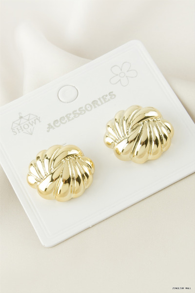 ZERO LAND Zngzrmll Flower Plastic (53742) Earrings Yellow