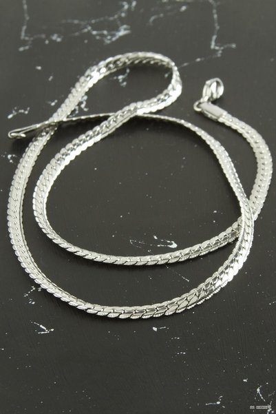 ZERO LAND CONCEPTA Italian Steel Necklace 55 cm (210805) Silver Color