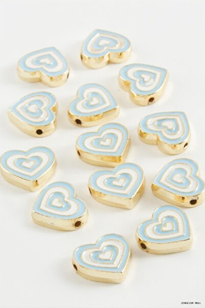 ZERO LAND Zngzrmll Heart Enamel Bracelet and Pendant Horse 1 Piece (54525) Blue