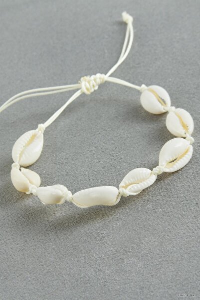 ZERO LAND Zngzrmll Oyster Macrame Rope (34325) Bracelet Cream