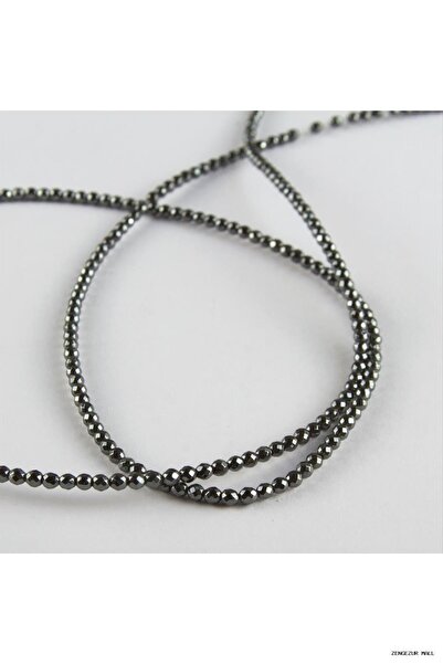 ZERO LAND Zngzrmll 3 mm Faceted Hematite (61152) Stone Anthracite