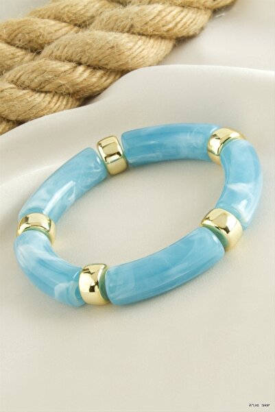 ZERO LAND Ilkestor Zr Model Plastic Cylinder (55423) Bracelet Blue