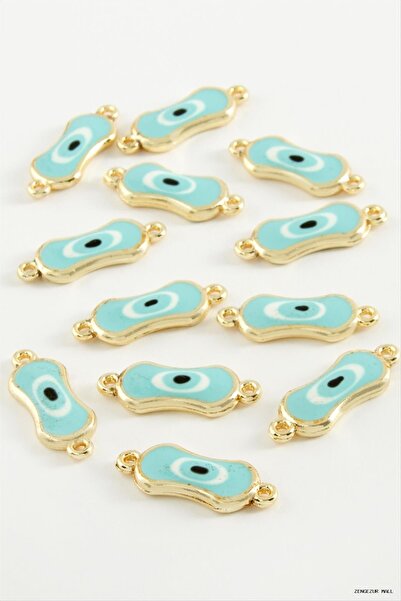 ZERO LAND Zngzrmll Oval Evil Eye Double Handle Enamel Bracelet and Pendant Ho...