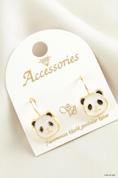 ZERO LAND Zngzrmll Panda Mineli Clip (61414) Earrings White