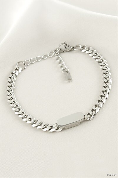 ZERO LAND Ilkestor Engraved Steel Bracelet - Name Can Be Written - (202750) S...