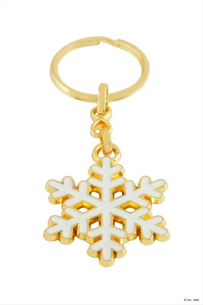 ZERO LAND Ilkestor Snowflake Enamel (23010) Keychain Yellow