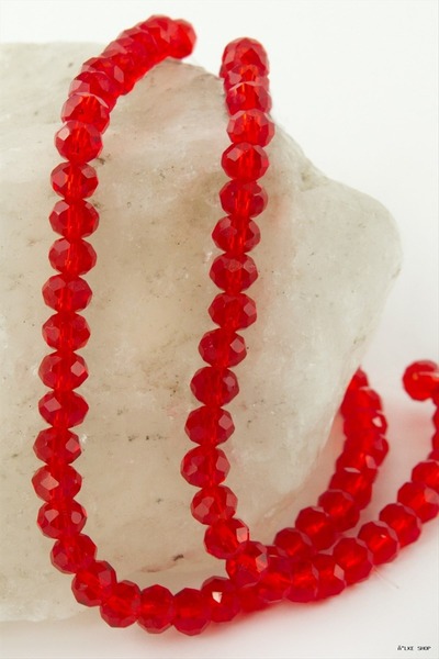 ZERO LAND Ilkestor Colorful Crystal String Stone 6 (60407) mm Red