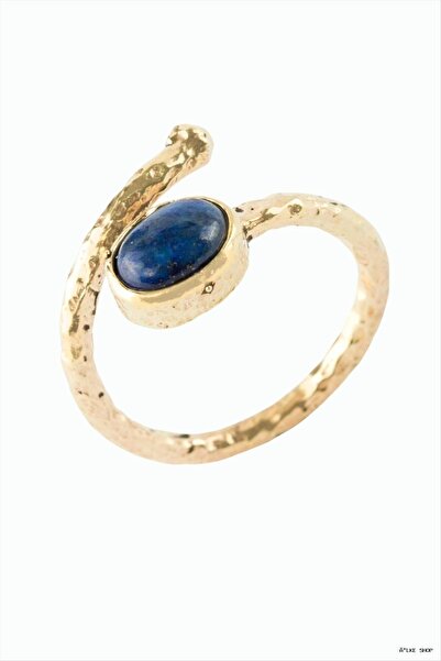ZERO LAND Ilkestor Oval Natural Stone Authentic (64459) Ring Lapis