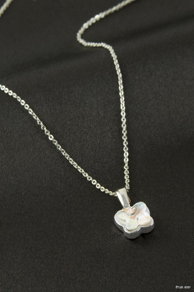 ZERO LAND Ilkestor Necklace with Stones (64257) Silver Color