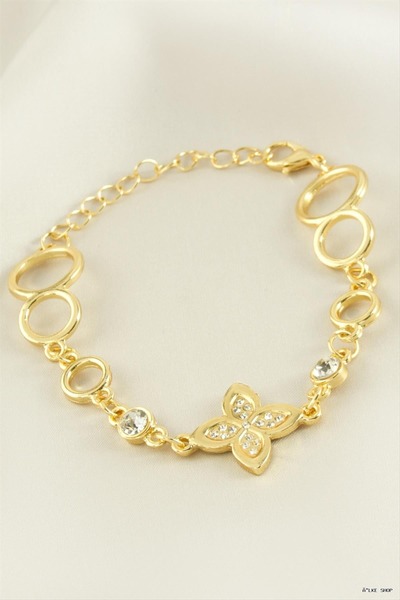 ZERO LAND Ilkestor Flower Stone (61933) Bracelet Yellow