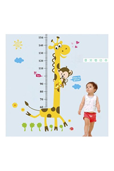 HALAMODO Giraffe Height Growth Chart,Cute Removable Wall Decal Peel and Stick...