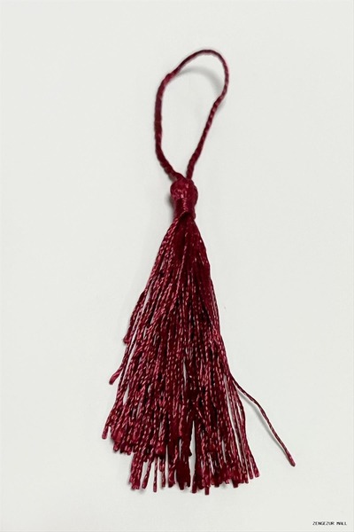 ZERO LAND Zngzrmll 1 Piece Cotton Tassel 14 (60441) cm Burgundy