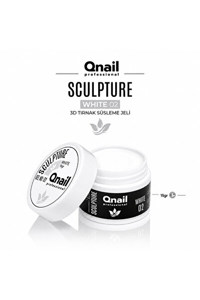 QNAİL PROFESSİONAL 3D Tırnak Süsleme Jeli Sculpture Gel Yoğun Kıvamlı Şekille...