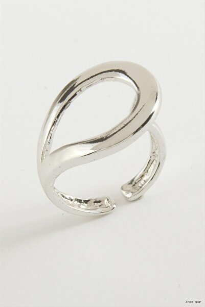 ZERO LAND Ilkestor Oval Metal Ring (65603) Silver Color