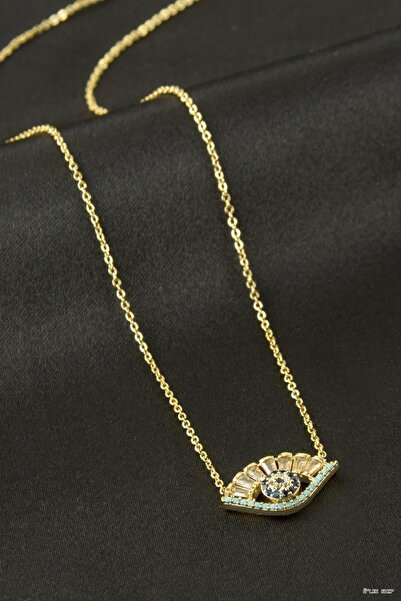 ZERO LAND Ilkestor Eye Zircon Stone (70903) Necklace Yellow