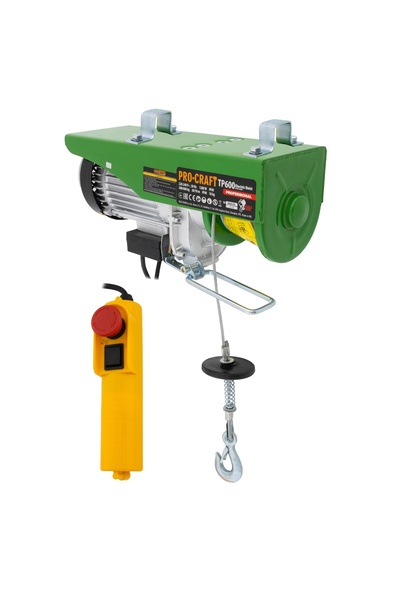 ProCraft Pdr Tools Troliu electric palan ProCraft TP600, 1200 W, Greutate max...