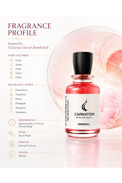 CARNATION Fruity Floral Eau de Parfum for Women