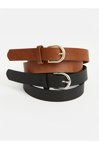 LC Waikiki I Leather Look Women's Belt Set of 2 from Freezen Store
